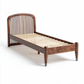Houten eenpersoonsbed met lattenbodem 190 x 100 x 40cm in bruin