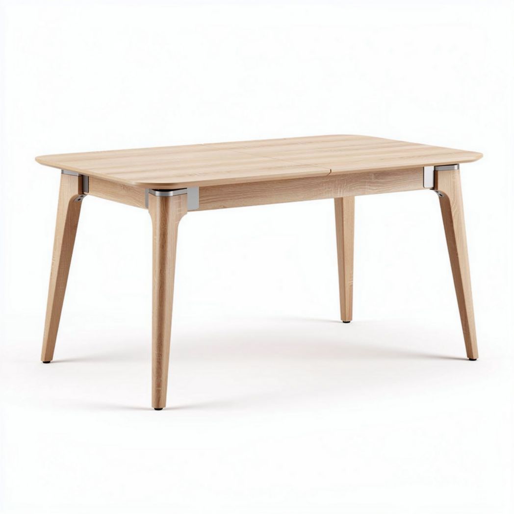 Houten tafel met afmetingen 120 x 80 x 75cm voor binnengebruik