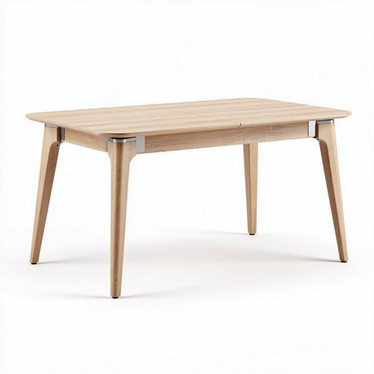 Houten tafel met afmetingen 120 x 80 x 75cm voor binnengebruik