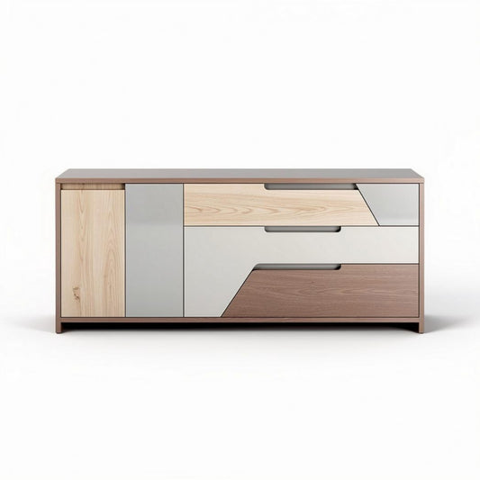 Moderne tv-kast van hout met lades in verschillende kleuren 150 x 40 x 50cm